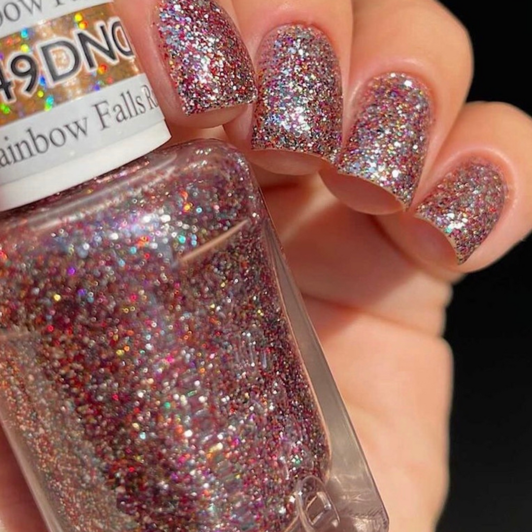 DND Gel #549 Rainbow Falls – nail swatch