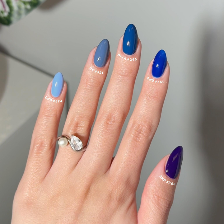 DND Diva #246 Blue Lagoon – nail swatch 10