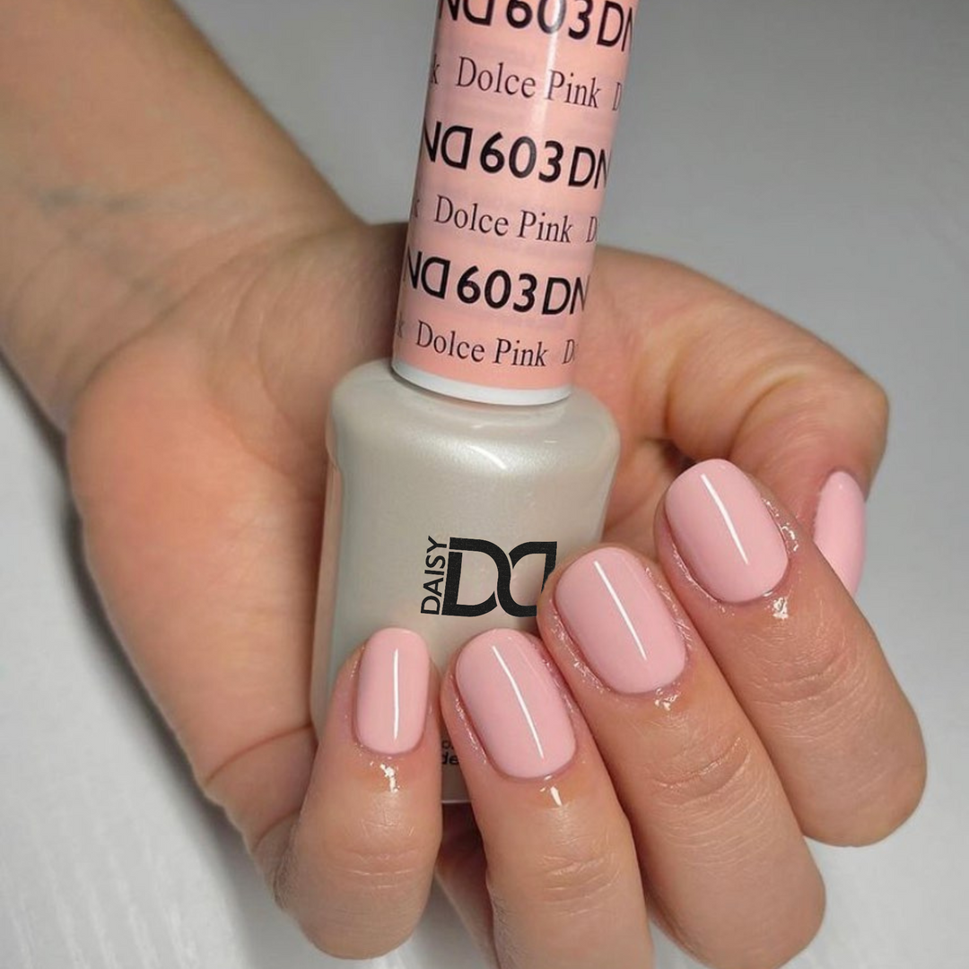 DND Gel #603 Dolce Pink – nail swatch