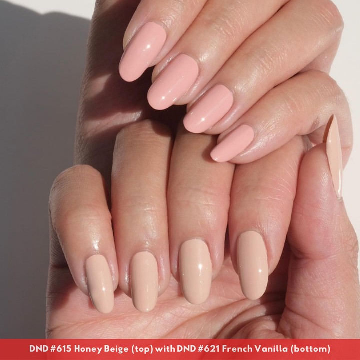 DND Gel #621 French Vanilla – nail swatch 3