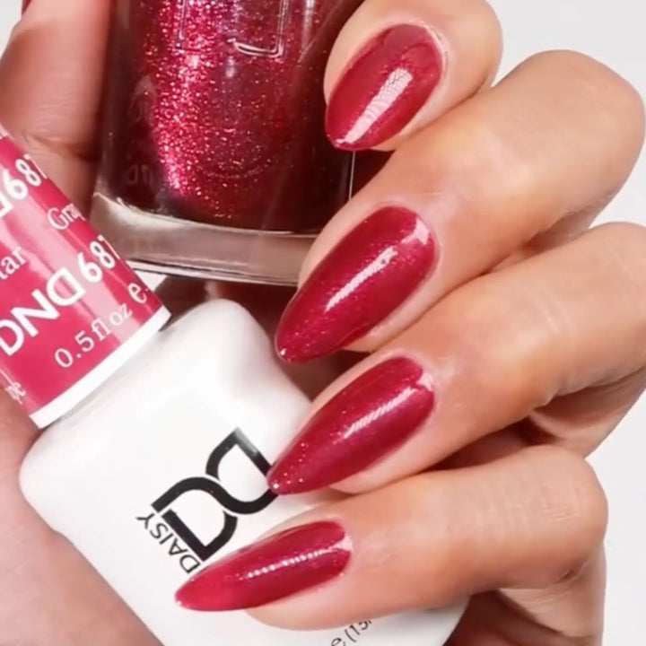 DND Gel #687 Grape Nectar – nail swatch