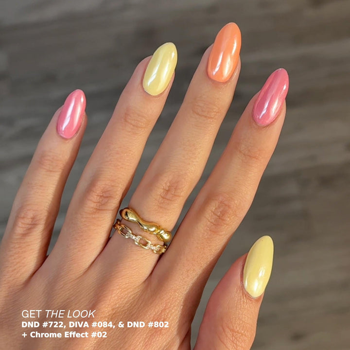 DND Gel #722 Strawberry Cheesecake – nail swatch 3