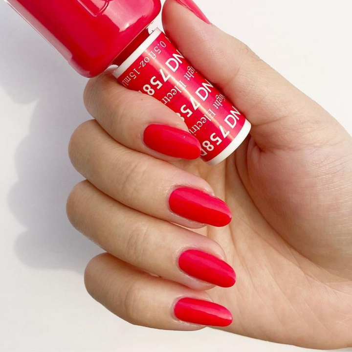DND Gel #758 Electric Night – nail swatch 2