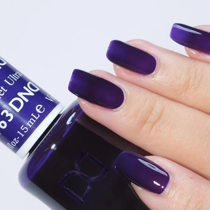 DND Gel #763 Ultra Violet – nail swatch