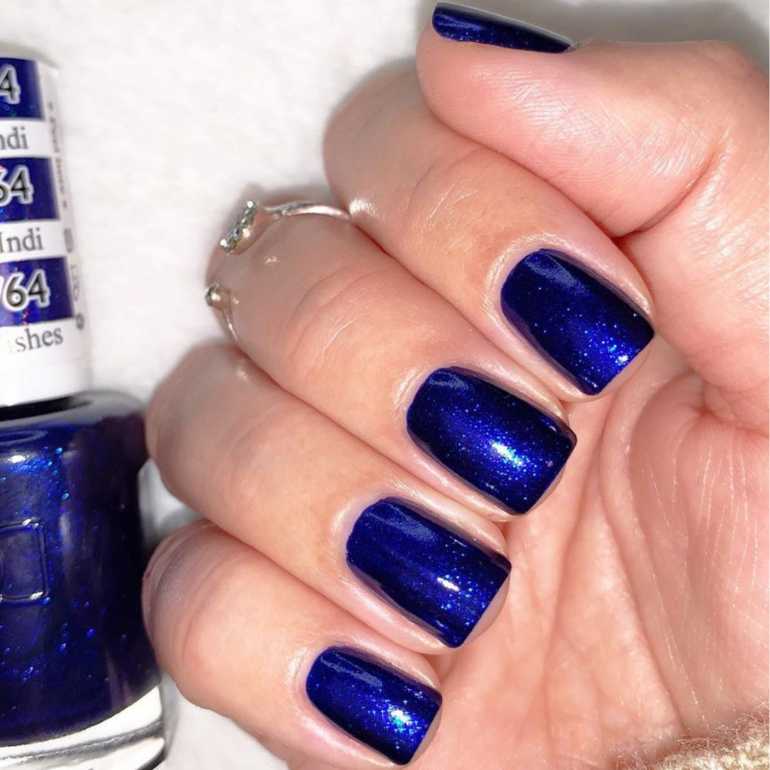 DND Gel #764 Indigo Wishes – nail swatch