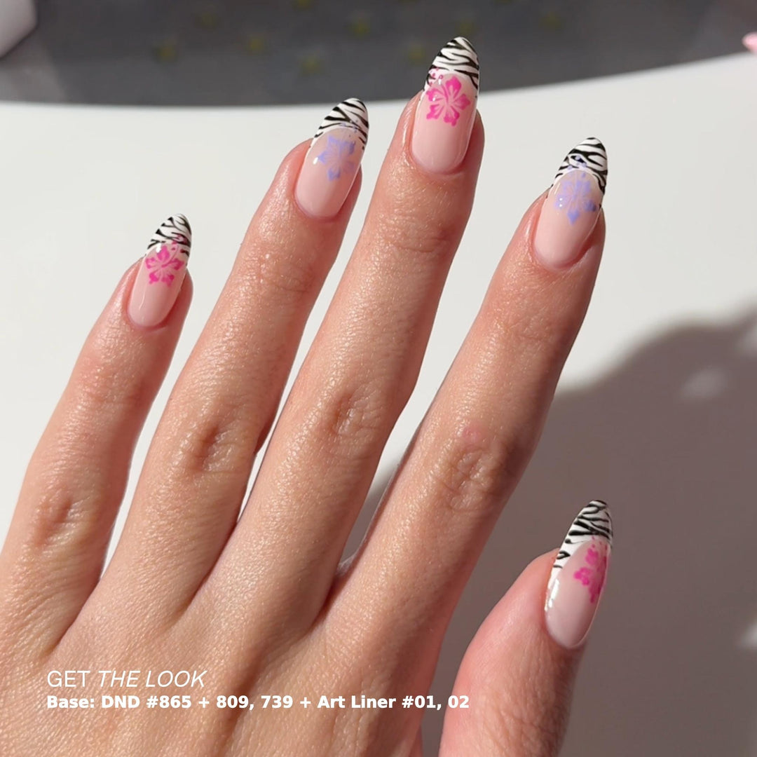 DND Gel #865 Pearly Pink – nail swatch 4