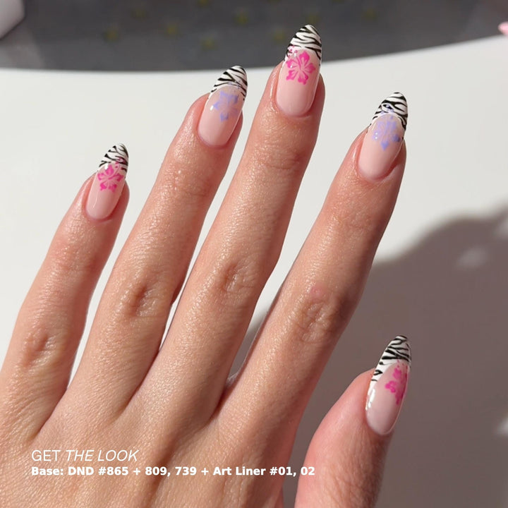 DND Gel #809 Soulflower – nail swatch 5