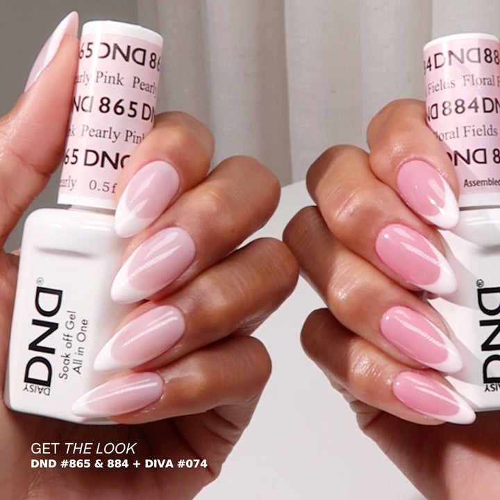 DND Gel #884 Floral Fields – nail swatch 3