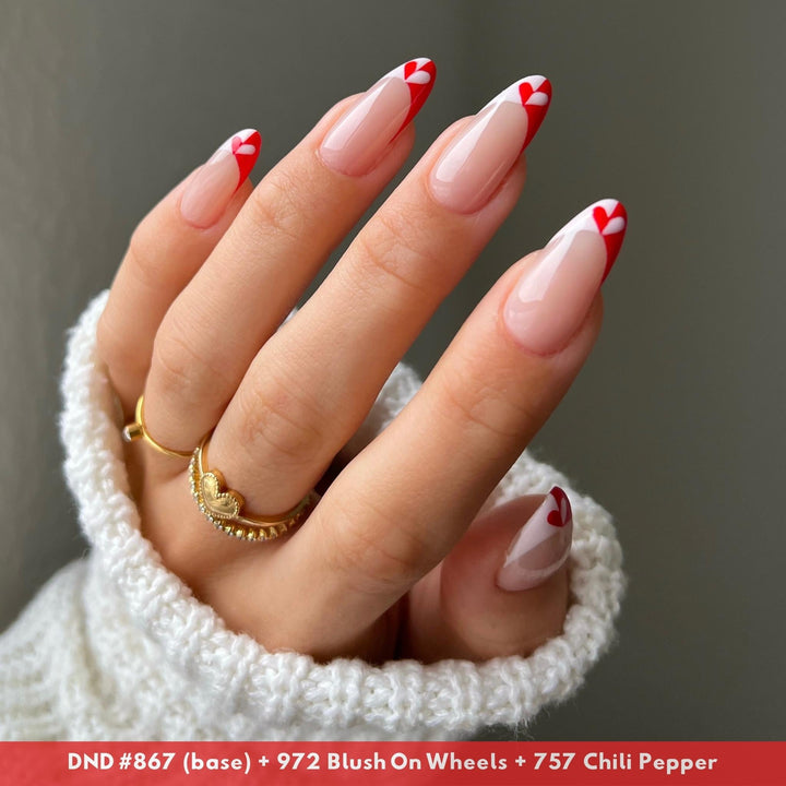DND Gel #757 Chili Pepper – nail swatch 5