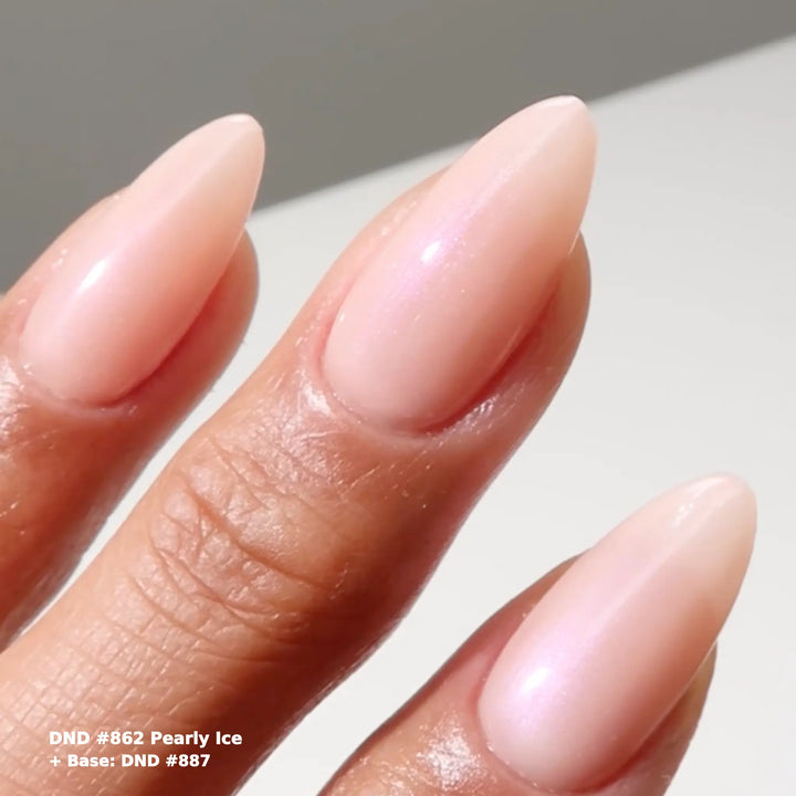 DND Gel #862 Pearly Ice – nail art 3