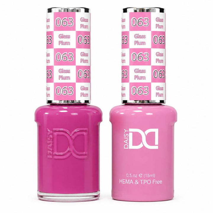 #063 - DND - Hema-Free & TPO-Free Gel & Lacquer - Glass Plum