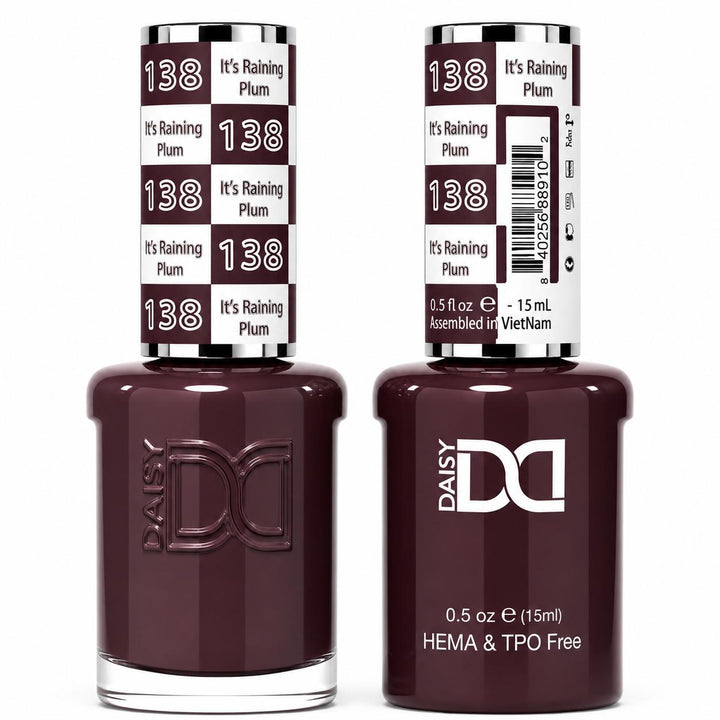 #138 - DND - Hema-Free & TPO-Free Gel & Lacquer - It's Raining Plum