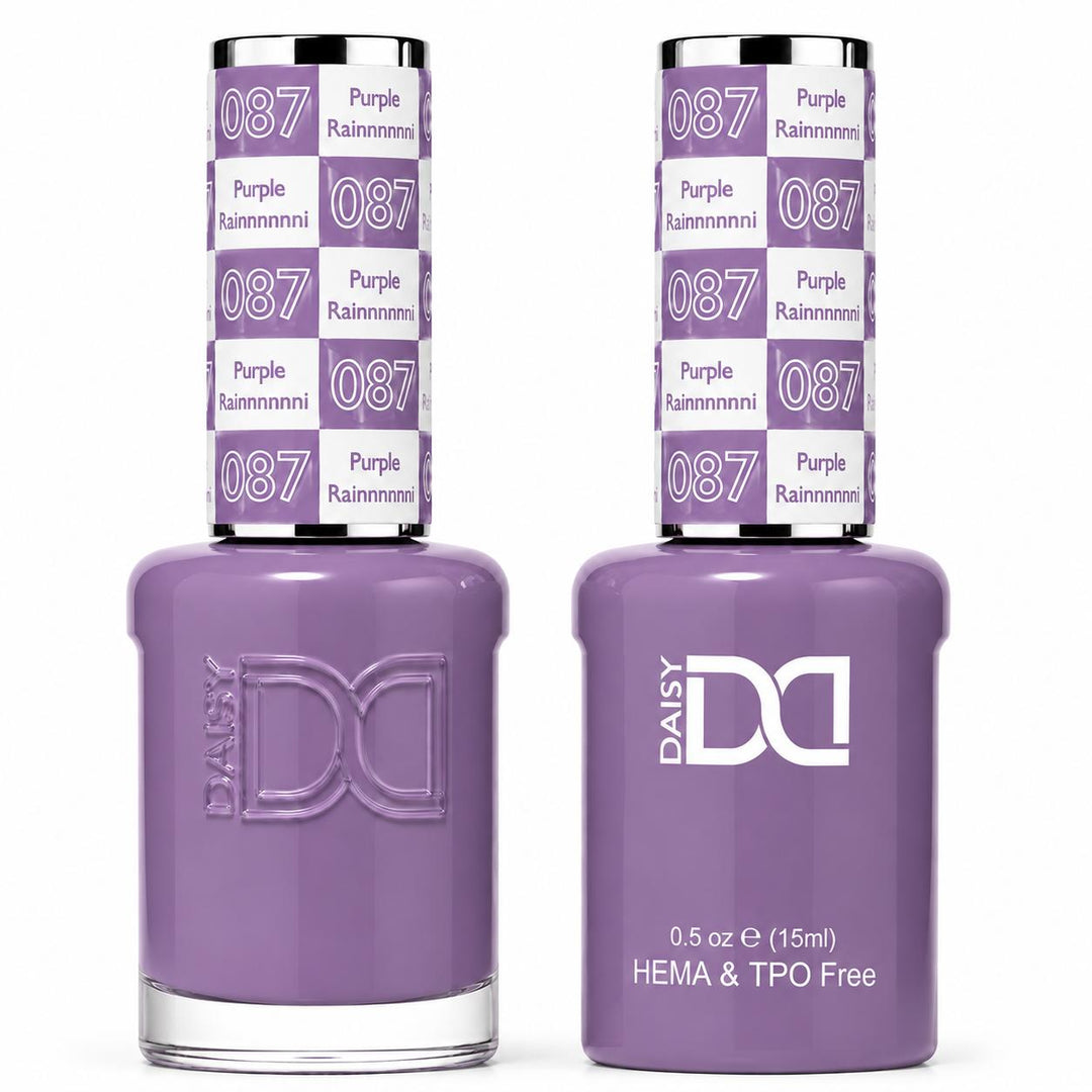#087 - DND - Hema-Free & TPO-Free Gel & Lacquer - Purple Rainnnnnn