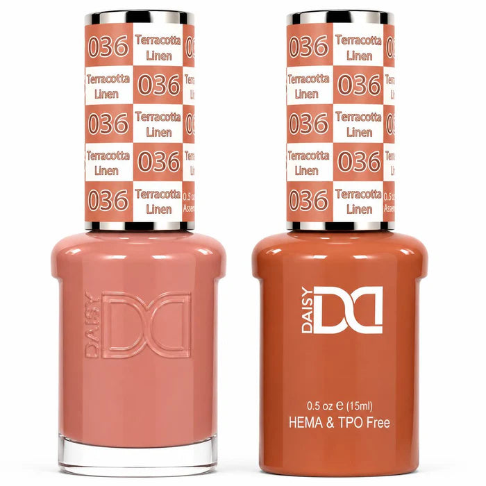 #036 - DND - Hema-Free & TPO-Free Gel & Lacquer - Terracotta Linen