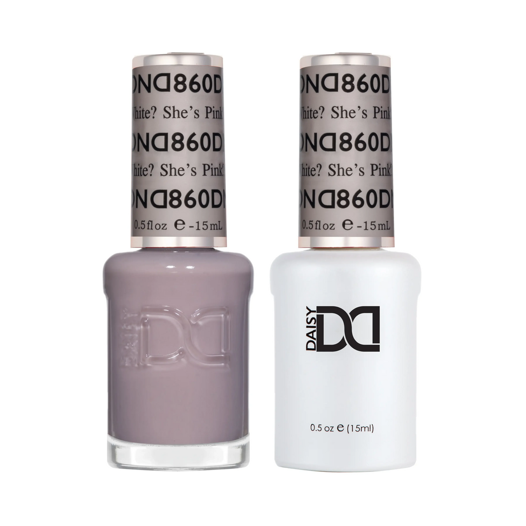 DND Gel #860 She's White? She's Pink?