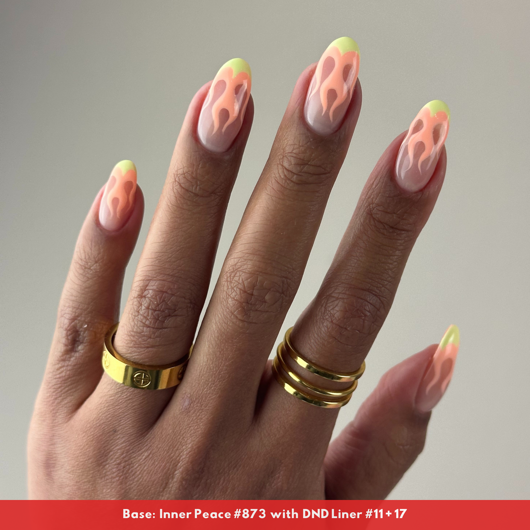 DND Gel #873 Inner Peace – nail art 2