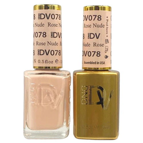 #078 - DND Diva Gel UV/LED Soak Off Gel polish - Rose Nude
