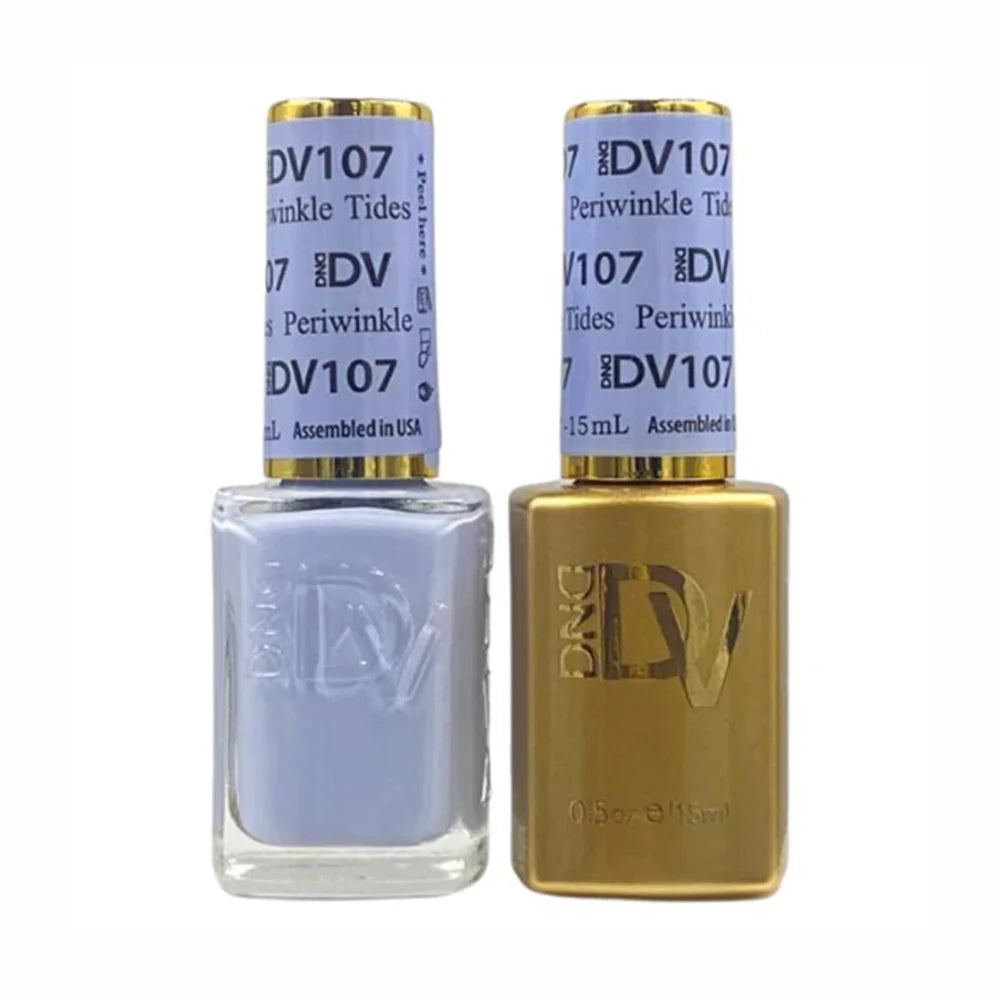 #107 - DND Diva Gel UV/LED Soak Off Gel polish - Tides Periwinkle