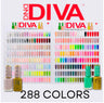 #000 - DND Diva UV/LED Soak Off Gel polish complete matching set