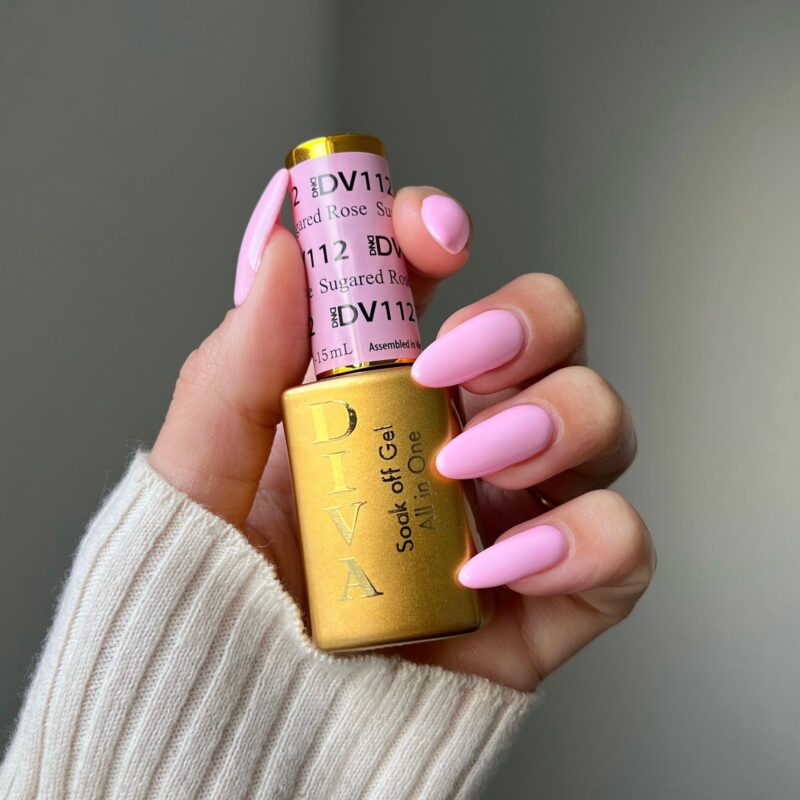 DND Diva #112 Sugared Rose – nail swatch 2