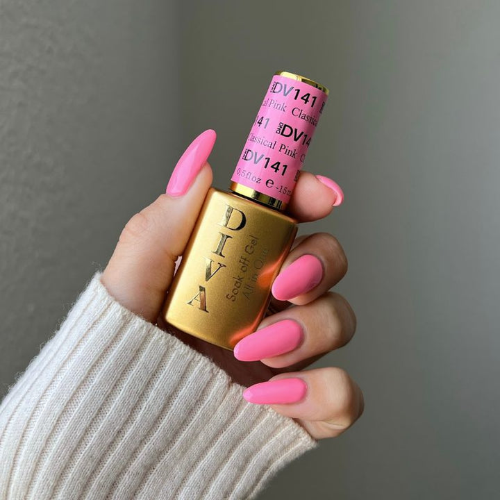 DND Diva #141 Classical Pink – nail swatch 2