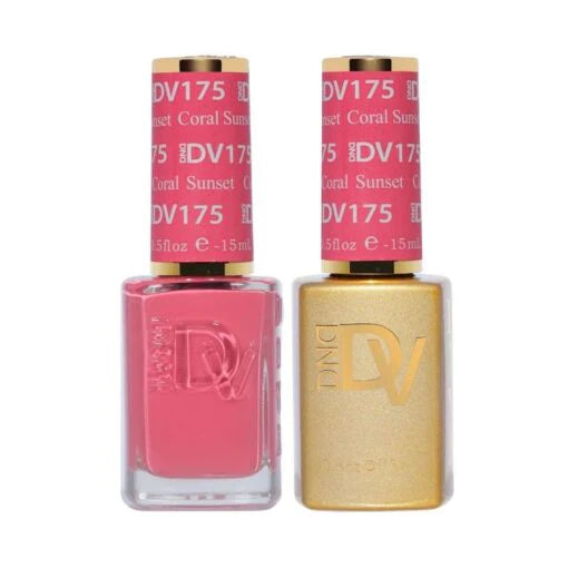 #175 - DND Diva Gel UV/LED Soak Off Gel polish - Coral Sunset