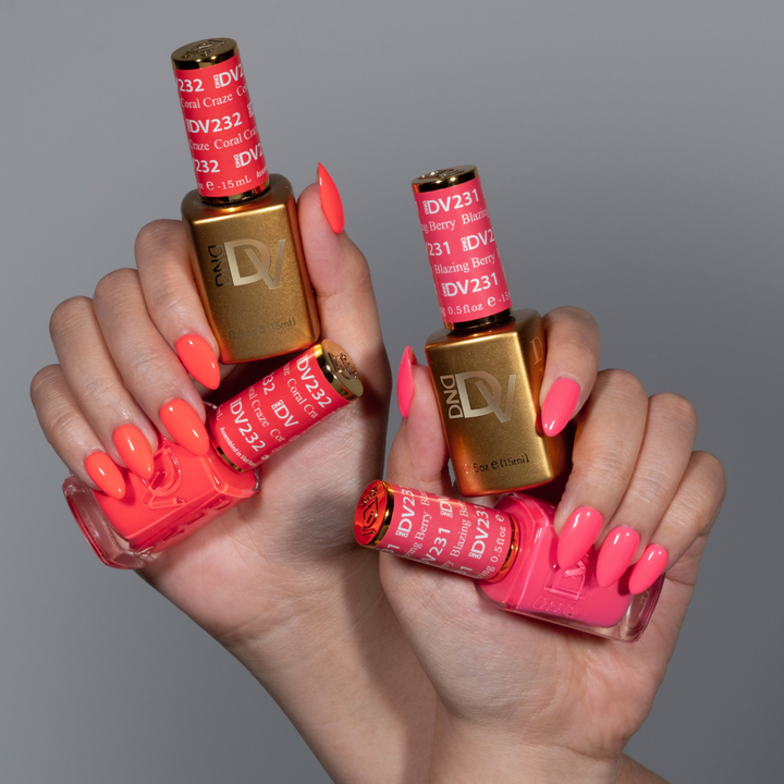 DND Diva #231 Blazing Berry – nail swatch 3