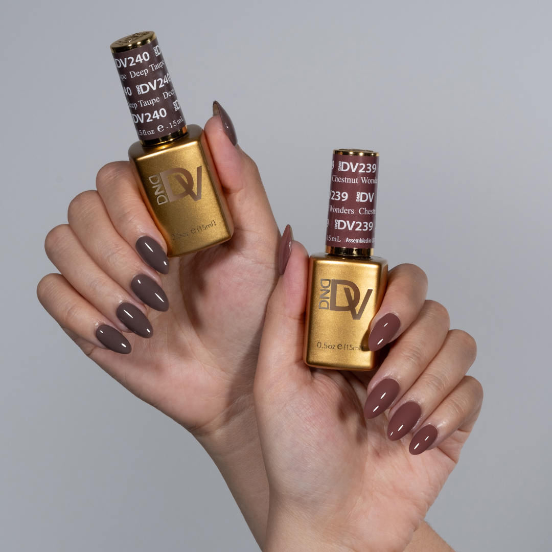 DND Diva #240 Deep Taupe – nail swatch 3