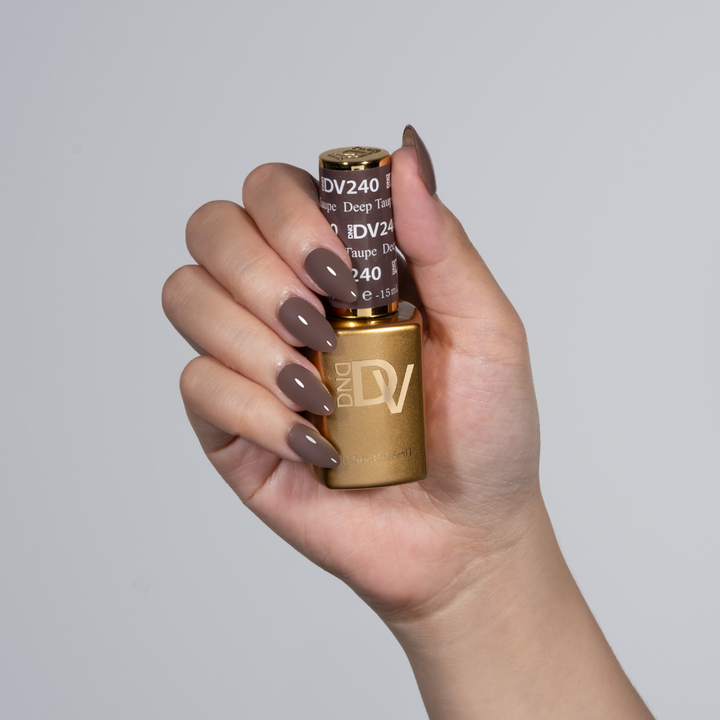 DND Diva #240 Deep Taupe – nail swatch