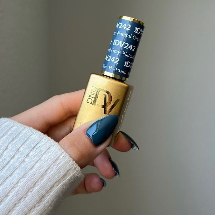 DND Diva #242 Nautical Gray – nail swatch