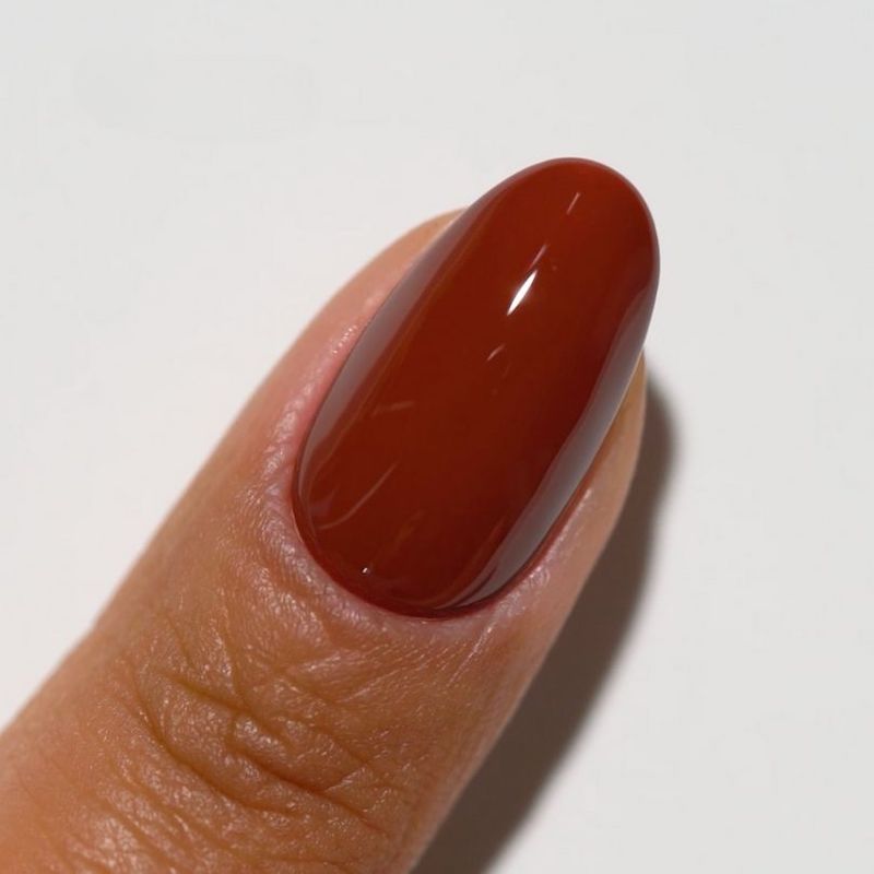 DND Diva #251 Chocolate Red – nail swatch