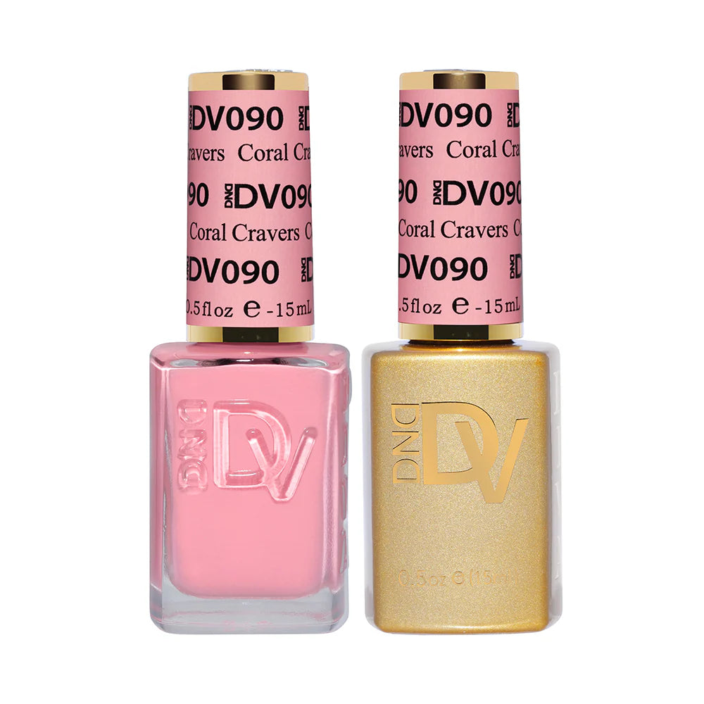 #090 - DND Diva Gel UV/LED Soak Off Gel polish - Cravers Coral
