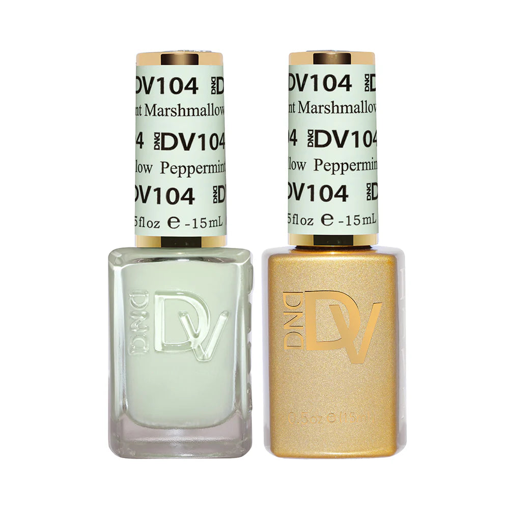 #104 - DND Diva Gel UV/LED Soak Off Gel polish - Marshmallow Peppermint