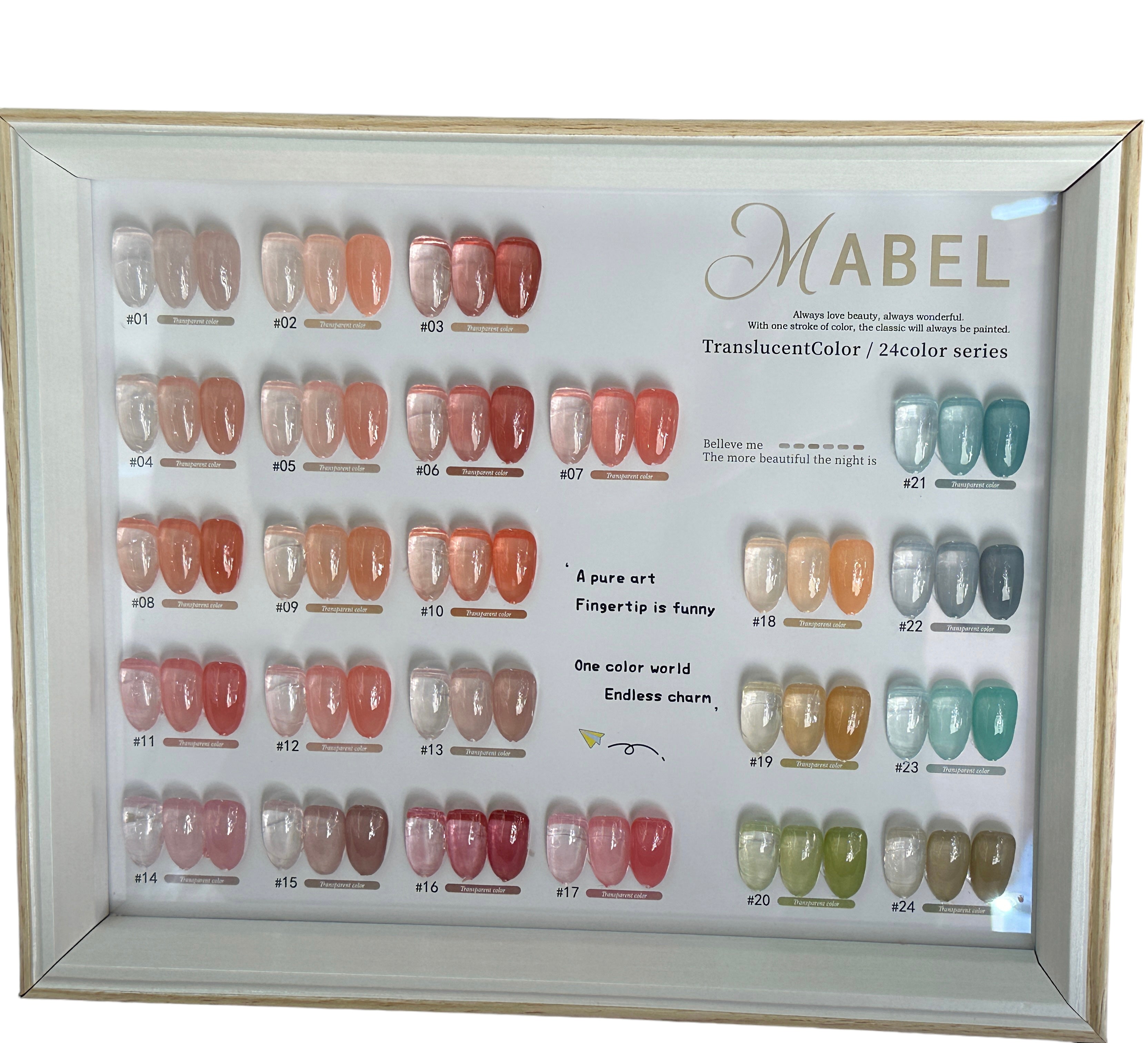 Mabel Java Color Mabel Gel 24 Gel Colors - C16 – Sunshine Nail Supply