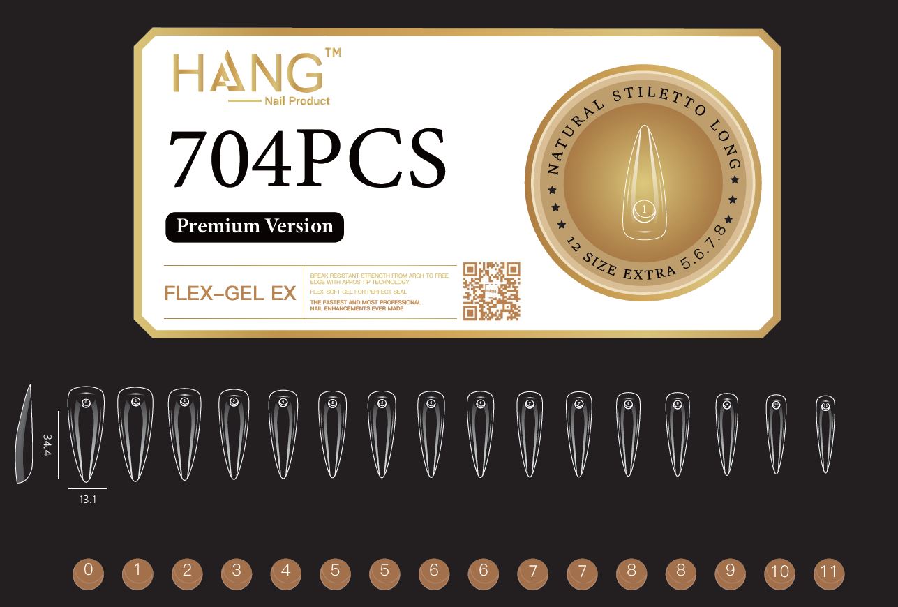 Hang Gel X Nail Tip Stiletto – Sunshine Nail Supply