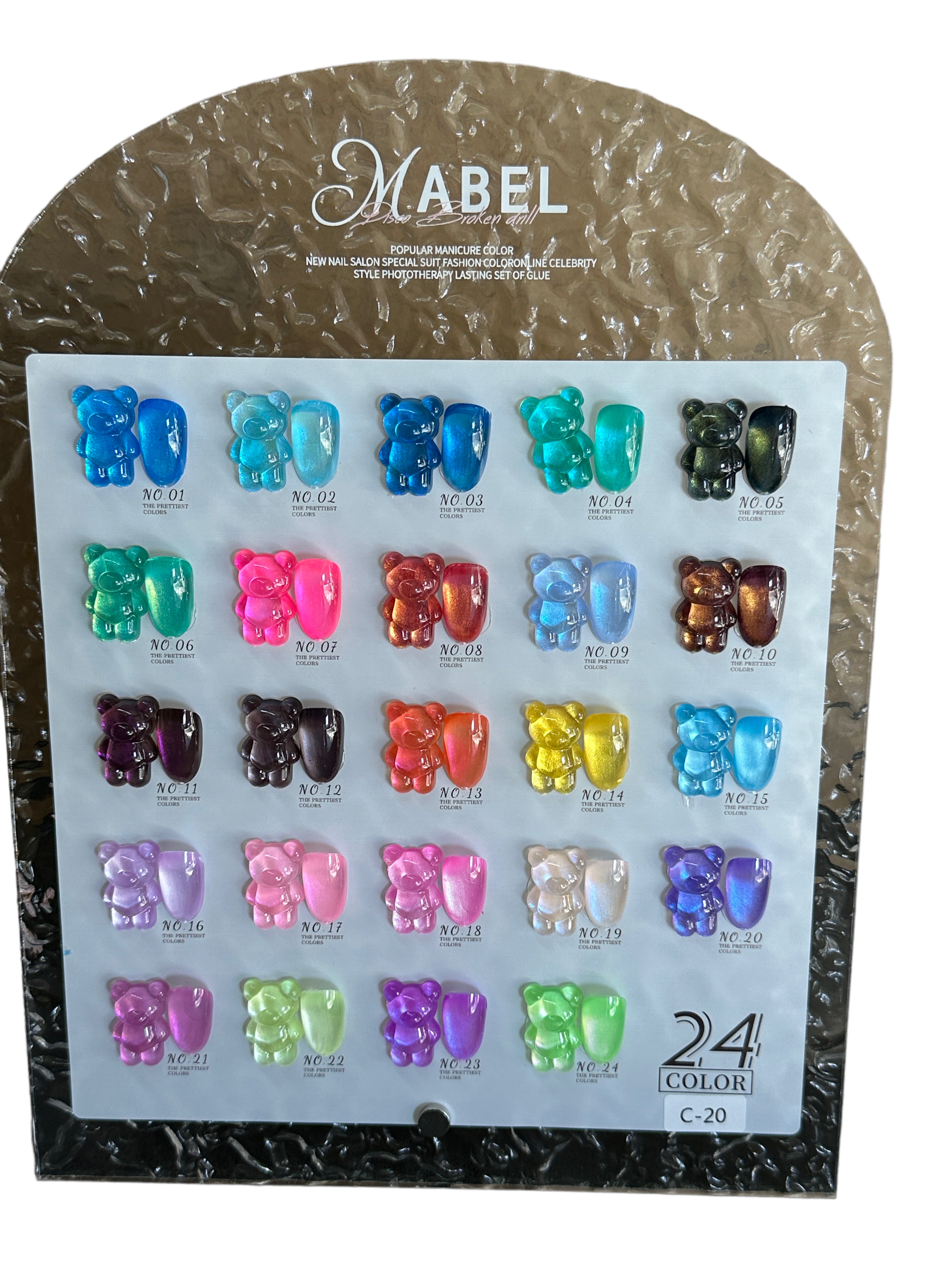 Mabel Java Color Mabel Gel 24 Gel Colors - C20 – Sunshine Nail Supply