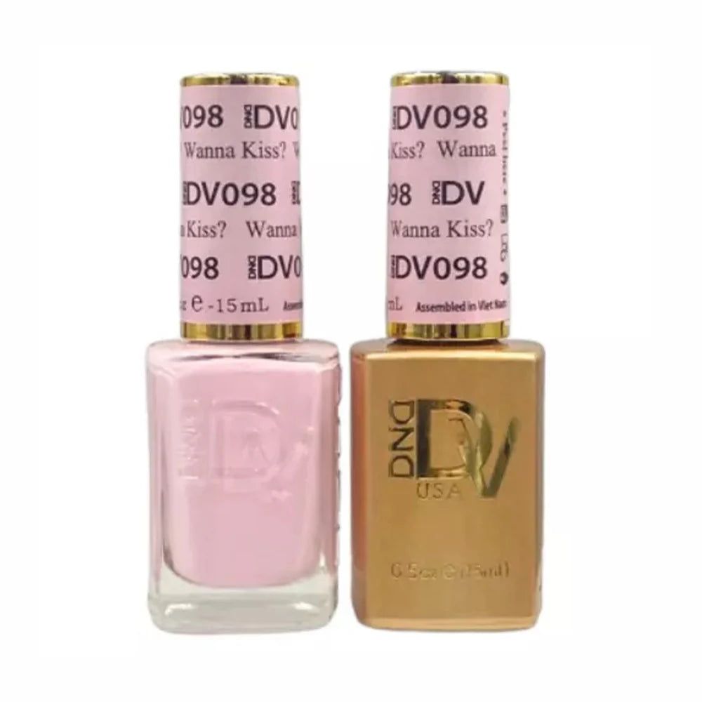 #098 - DND Diva Gel UV/LED Soak Off Gel polish - Wanna Kiss?