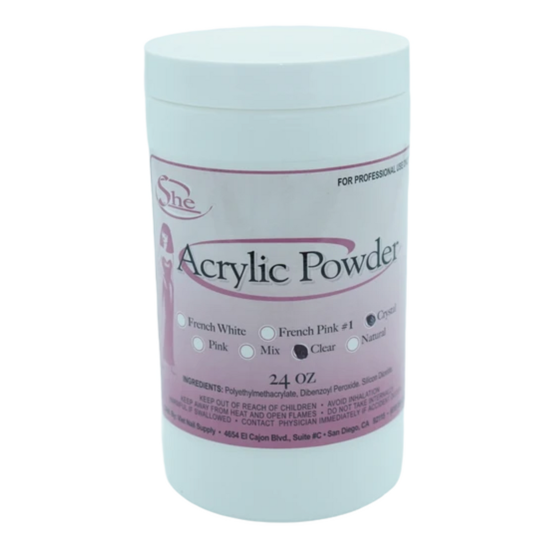 Acrylic Powder - Crystal Clear 24oz