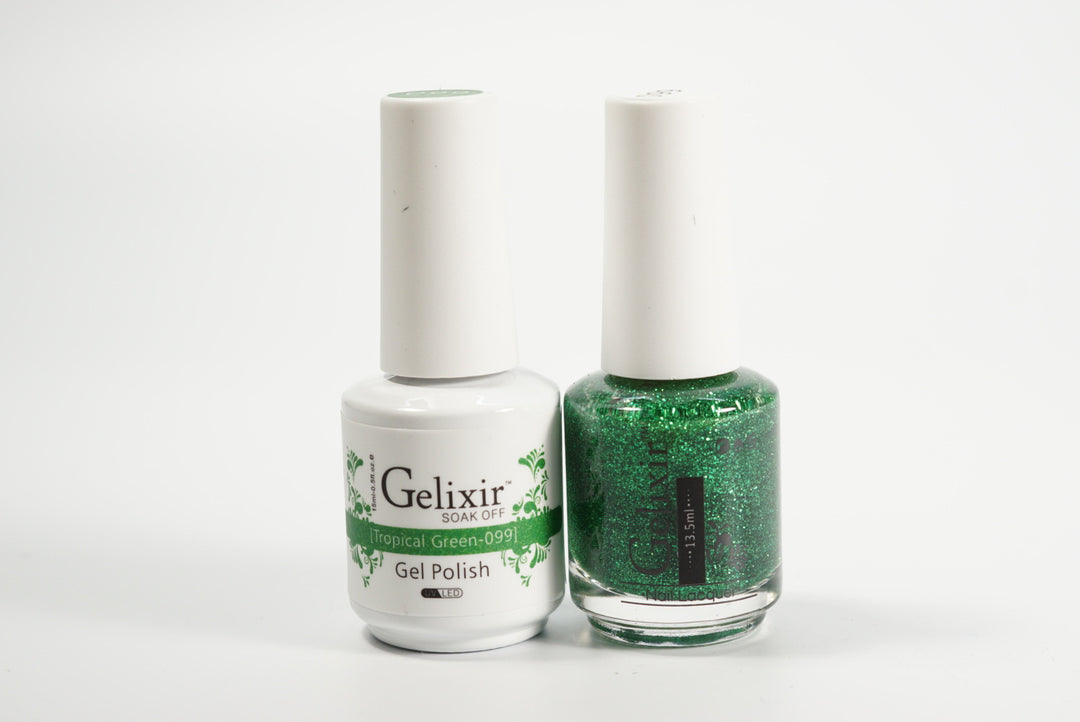 #099 - Gelixir UV/LED Soak Off Gel polish - Green Fairly 3in1
