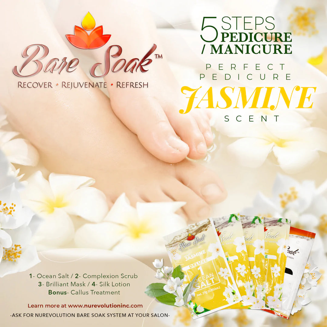 Bare Soak Deluxe Spa Pedicure & Manicure  5 in 1 - Jasmine