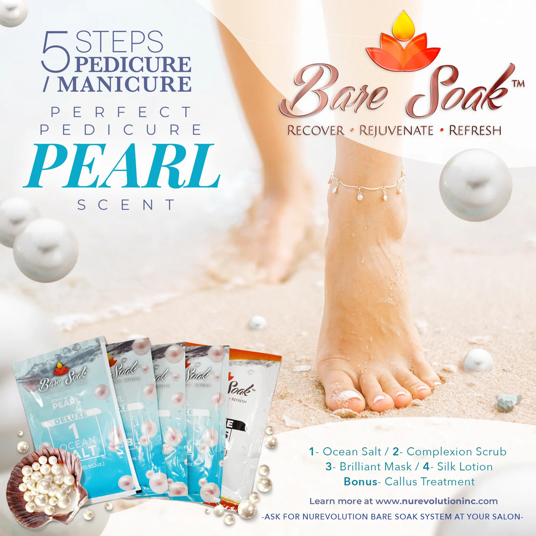 Bare Soak Deluxe Spa Pedicure & Manicure  5 in 1 - Pearl