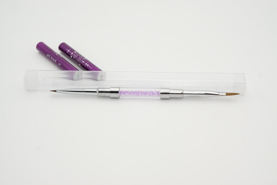 Gel Brush & 3D Brush double head - Purple