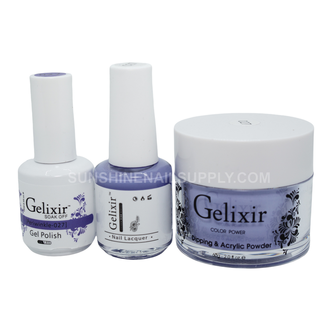 #027 - Gelixir UV/LED Soak Off Gel polish - Periwinkle 3in1