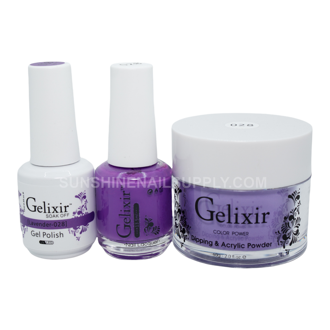 #028 - Gelixir UV/LED Soak Off Matching Gel and Polish - Lavender