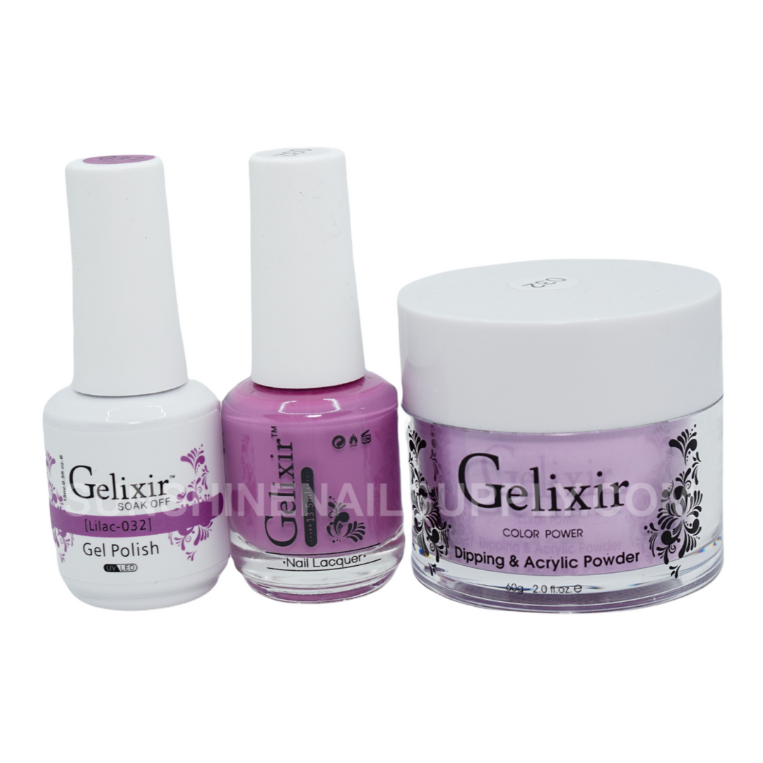 #032 - Gelixir UV/LED Soak Off Gel polish - Lilac 3in1