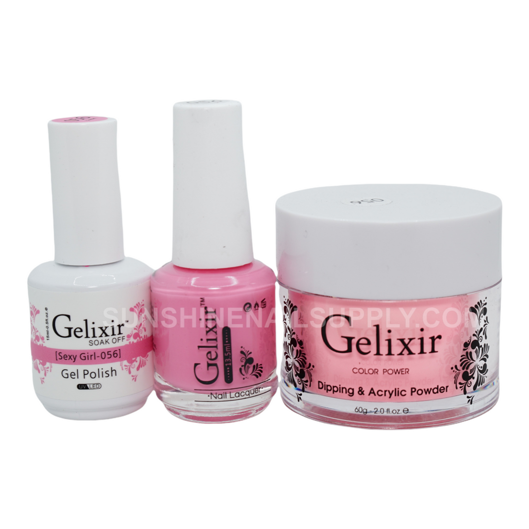 #056 - Gelixir UV/LED Soak Off Gel polish - Sexy Girl 3in1
