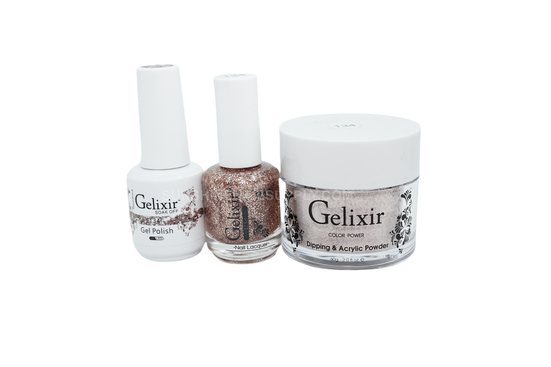 #134- Gelixir UV/LED Soak Off Matching Gel and Polish 3in1