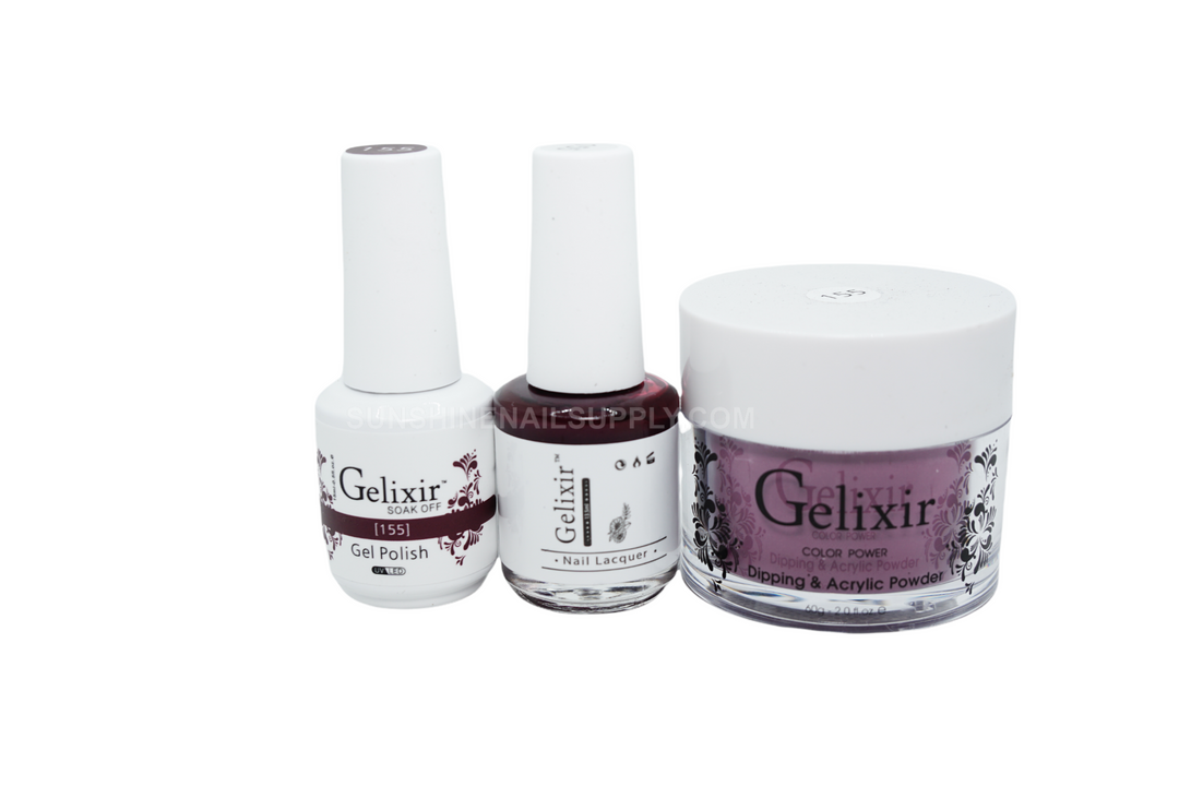 Gelixir 146 #155 - Gelixir UV/LED Soak Off Matching Gel and Polish 3in1 – Sunshine ...